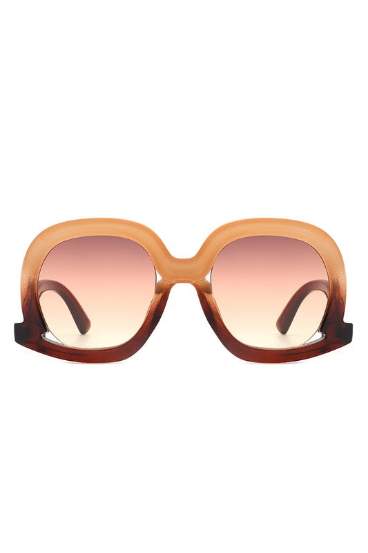 Round Geometric Sunglasses