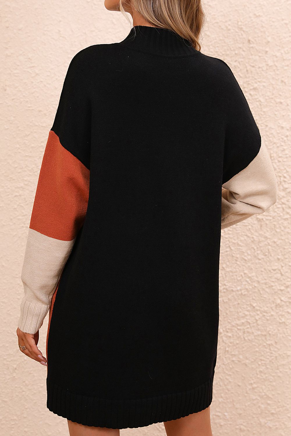 Color Block Sweater Dress