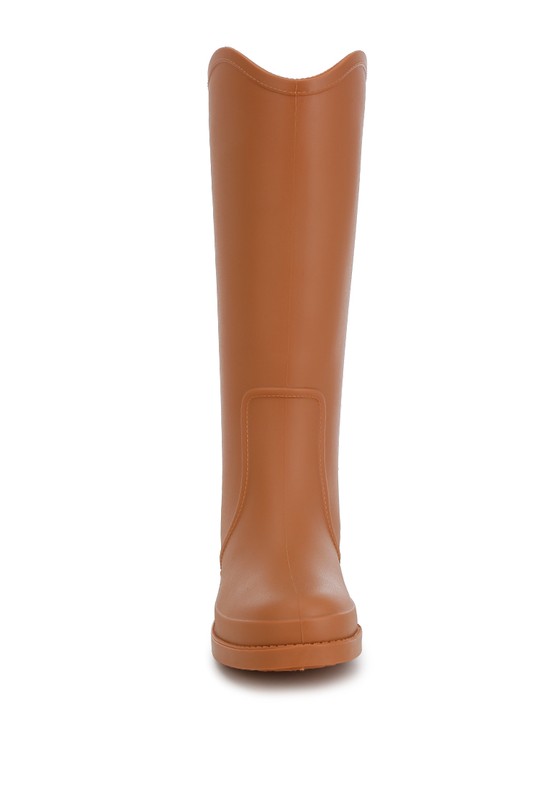 Charm Detail Calf Boots