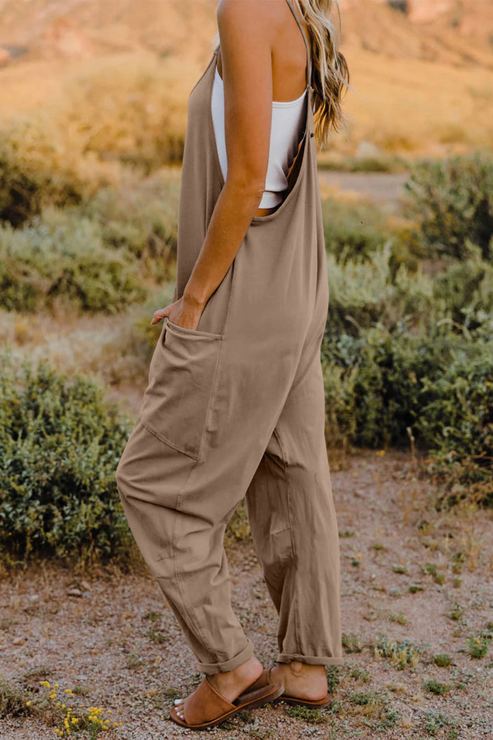 V-Neck Sleeveless Jumpsuit