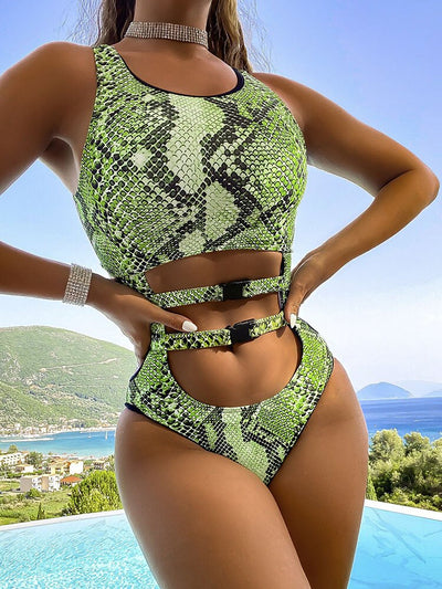 Buckled One-piece Swimsuit