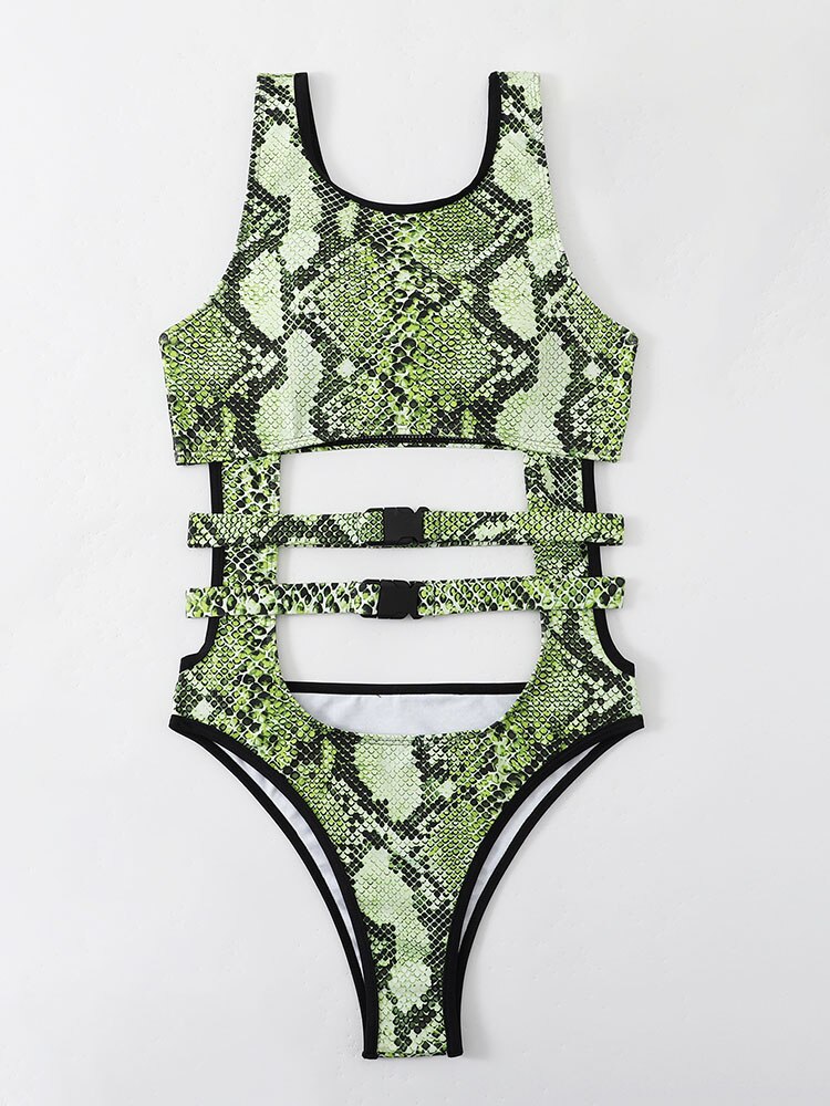 Buckled One-piece Swimsuit