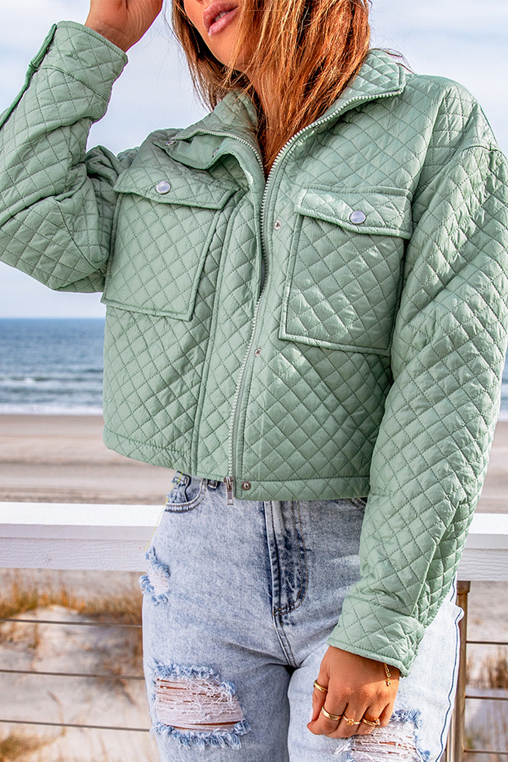 Quilted Cropped Jacket