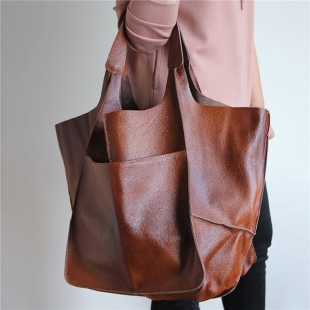 Retro Big Shoulder Bag
